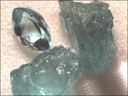 Aquamarines birthstones